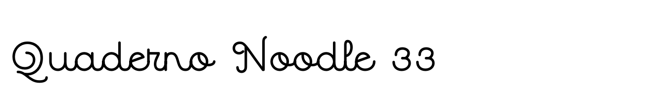 Quaderno Noodle 33